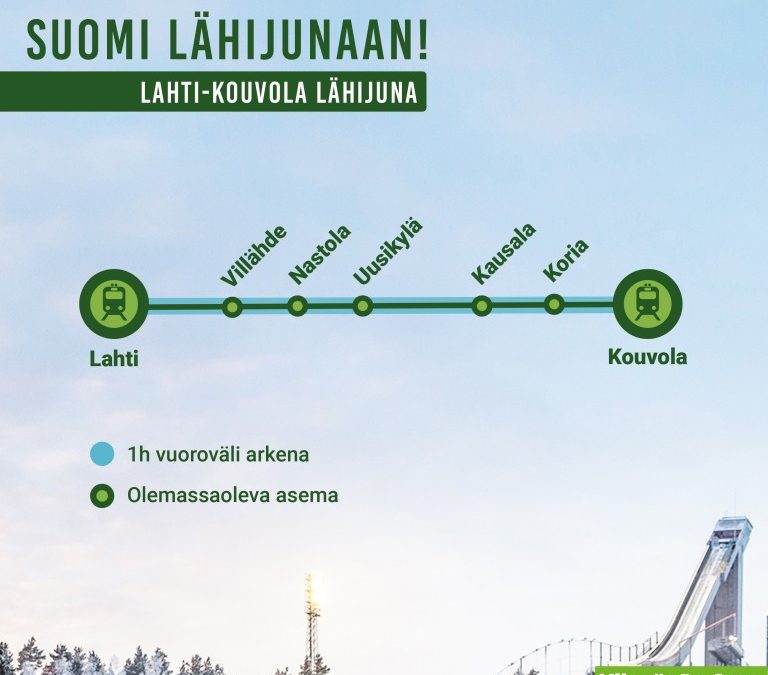 Vihreät: Lättähatut takaisin ja Kouvola lähijunaan!
